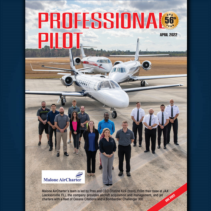 Professional Pilot Magazine Features Malone Air